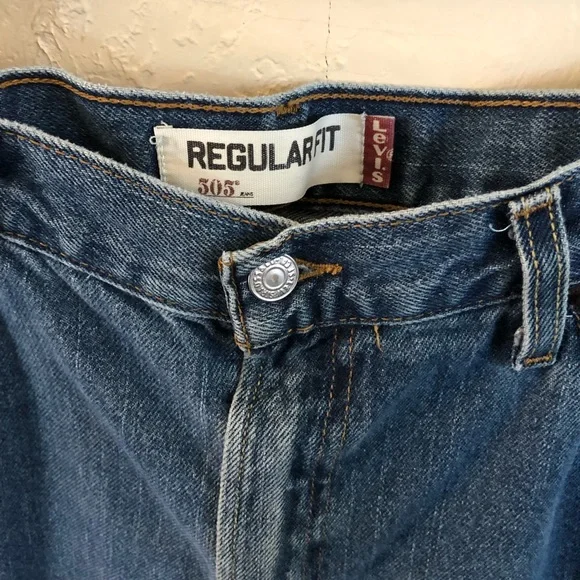 Levi's 505 High-Rise Regular Fit 100% Cotton Y2K Jeans. W36 x L32 - Picture 5 of 12